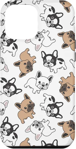 Vista 25 de iPhone 16 Cute French Bulldog Pattern Case