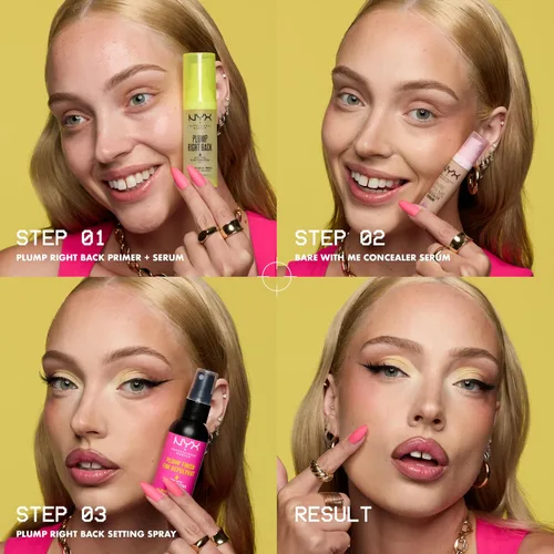 Vista 8 de NYX PROFESSIONAL MAKEUP Sérum y prebase voluminizador Plump Right Back, con ácido hialurónico