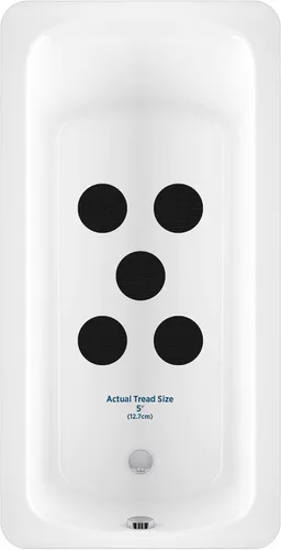 Vista 2 de Bañera y ducha Kahuna Grip Circle 5" antideslizante tracción peldaños (negro)