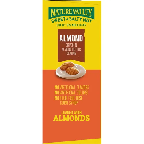 Vista 7 de Nature Valley Barras de granola de nueces dulces y saladas, almendra, 15 barras, 18 onzas