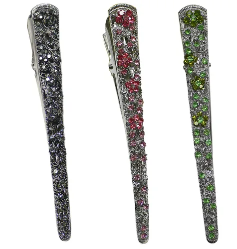 Vista 34 de NM110-2-6d1 - Juego de 6 pinzas de metal resistentes para el cabello para mujeres y niñas