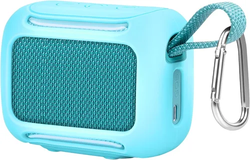 Vista 14 de Funda rígida de transporte para altavoz Bluetooth JBL Go 5/Go 4/Go 3, bolsa de almacenamiento de viaje con forro suave, bolsillo de malla, correa