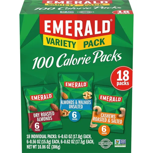 Vista 3 de Emerald Nueces, paquete variado de 100 calorías, 18 unidades (paquete de 2)