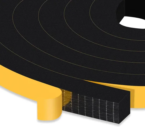 Vista 33 de Square Foam Weather Stripping for RV Doors & Extra Large Gaps 1x1In Sellos puertas de remolque, cámper y garaje, bloquea insectos, corrientes