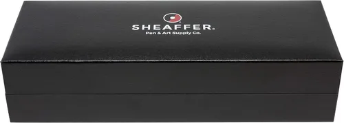 Vista 5 de Sheaffer Bolígrafo de punta redonda cromada grabada intensamente con tapa cromada y ribete Cromo grabado