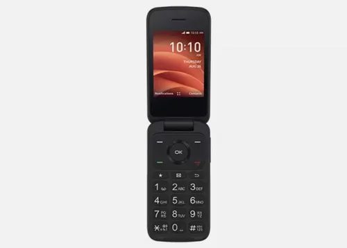Vista 2 de LEOM TCL FLIP 4056SSP - Teléfono de 4 GB y 4G para caja abierta de Verizon
