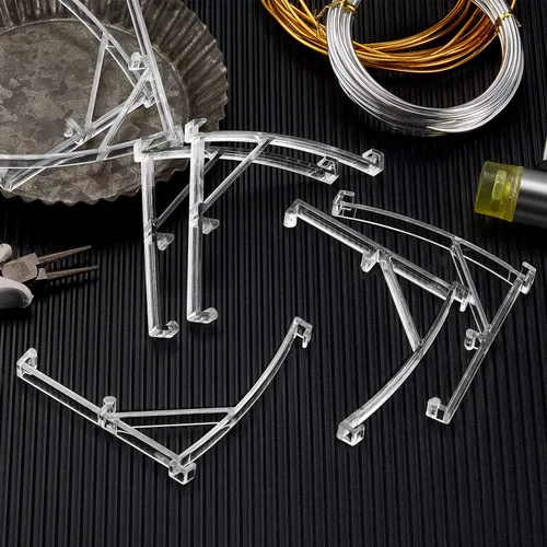 Vista 7 de Patelai - 4 clips de cenefa de plástico, soportes verticales de 3.5 pulgadas, persianas verticales de plástico transparente para persianas, piezas