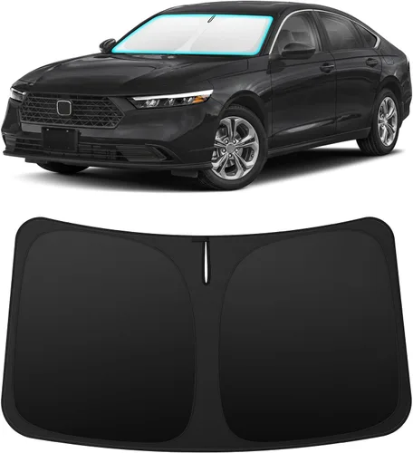 Vista 113 de INSAUTO Accesorios para parasol de parabrisas de ajuste personalizado para Acura RDX 2019-2026, parasol plegable para ventana delantera, reflector