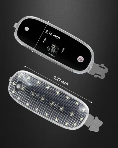 Vista 5 de HERCOO Cubierta de lente de luz de cúpula, luces interiores, montaje de lámpara de mapa de techo compatible con Dodge Ram 1500 2500 3500, Dakota