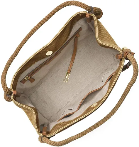 Vista 2 de Michael Michael Kors Isla Bolso grande de cuero texturizado, oro pálido, oro pálido, talla única
