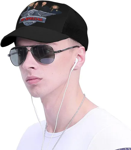 Vista 4 de 38 Rock Special Band Gorra de béisbol Unisex Moda para decoraciones de golf Ideas Regalos Negro, Negro