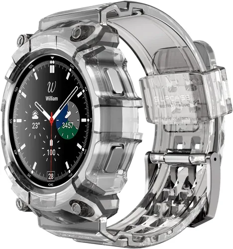 Vista 7 de SUPCASE para Samsung Galaxy Watch 4 Classic Correa con Funda 46mm (Unicorn Beetle Pro), [Protección de Grado Militar] Funda Resistente con Correa