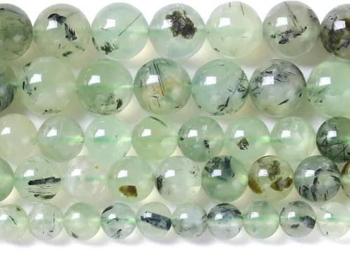 Vista 35 de Cuentas sueltas de jade de angelita verde de 4 mm, 86 piezas, piedra natural de aguacate para hacer joyas, pulsera DIY Jade Aguacate