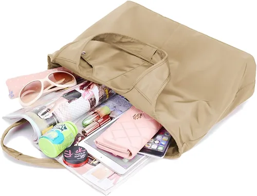 Vista 3 de ZOOEASS - Bolso grande de hombro para mujer, impermeable, multifunción, de nailon, para viaje