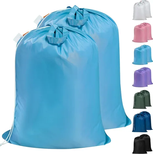 Vista 14 de Polecasa - Mochila de lavandería duradera con correas acolchonadas, tela resistente a desgarros, 3.8 oz/yd² y múltiples bolsillos, grande, Negro