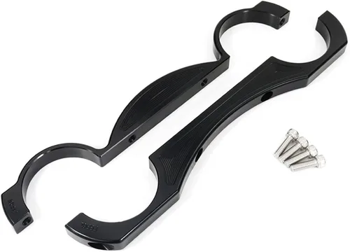 Vista 3 de LeosHi Soporte de horquilla delantera de motocicleta CNC aluminio compatible con DL1000 V Strom 1000 2002-2012 Vstrom 1000 DL 1000
