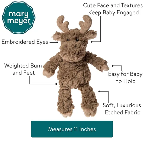 Vista 2 de Mary Meyer Putty Nursery Peluche Juguete Suave, 11 Pulgadas, Alce