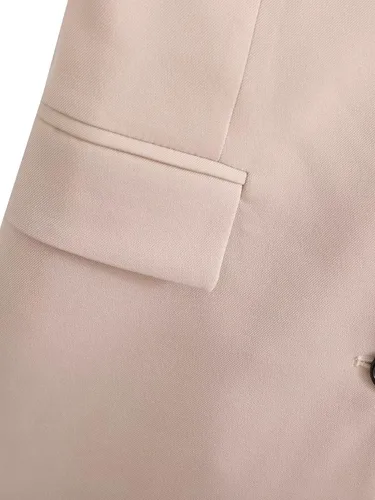 Vista 7 de Chaleco de traje sin tirantes para mujer, chaleco formal con botones en la parte delantera, chaleco con bolsillos