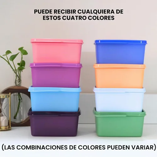 Vista 2 de Tupperware Keep Tab - Juego de recipientes de plástico, 16.9 fl oz, juego de 4, multicolor (puedes obtener 4 colores)