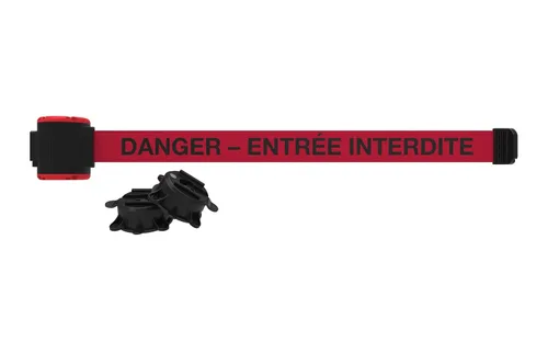 Vista 29 de Banner Stakes Soporte magnético de pared de 7 pies – Bandera roja "Danger- Entrée Interdite", se asegura fácilmente a múltiples superficies, cierre