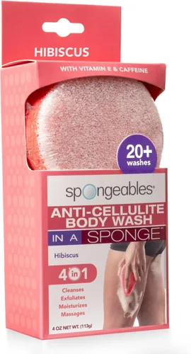 Vista 19 de Spongeables Jabón Corporal Anticelulítico en una Esponja de Más de 20 Lavados, Aloe Fresco, 1 Unidad Verde aloe