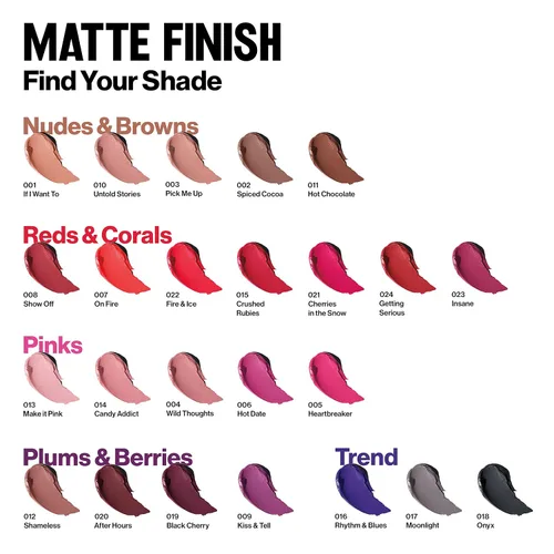 Vista 7 de Revlon Lápiz labial Super Lustrous The Luscious Mattes, de alto impacto con fórmula aterciopelada hidratante, If I Want To, 0.74 onzas