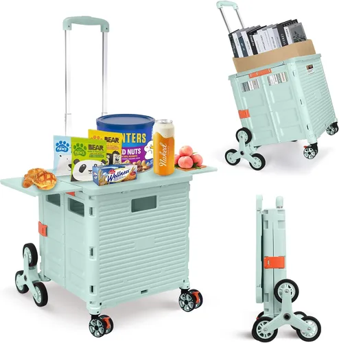 Vista 12 de Ruedas de Repuesto para Subir Escaleras para Carrito de Compras y Lavandería, Ruedas para Subir Escaleras de Carrito de Compras Triangular Trolley