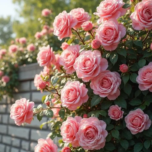 Vista 2 de Más de 500 rosas trepadoras perennes para plantar arbustos trepadores de vid fragante mariposa rara sin OMG semillas de flores de herencia