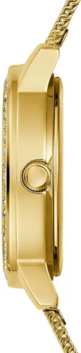 Vista 3 de GUESS Ladies 28mm Watch - Gold Tone Bracelet White Dial Gold Tone Case