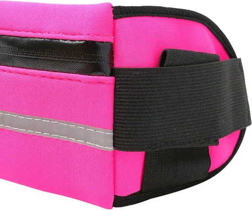 Vista 2 de allydrew Cinturón ajustable de neopreno para correr, riñonera impermeable, bolsa de entrenamiento para correr, trotar, senderismo