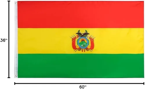 Vista 2 de Bandera de países del mundo de 3 x 5 pies