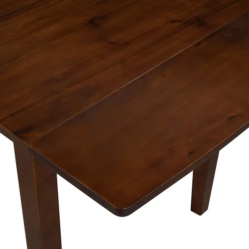 Vista 3 de Harper & Bright Designs - Juego de mesa de comedor, juego de comedor de madera de 3 piezas con mesa de hojas caídas y 2 sillas de comedor