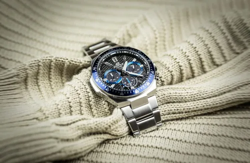 Vista 4 de Casio Mens Chronograph Quartz Watch Edifice with Stainless Steel Strap