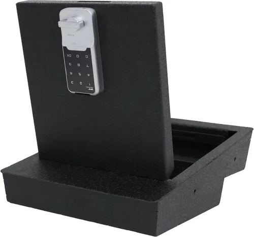 Vista 11 de WASAI Caja fuerte para pistola de consola para automóvil, compatible con Chevrolet Silverado/GMC Sierra 1500 2014-2019, Chevrolet Silverado/GMC