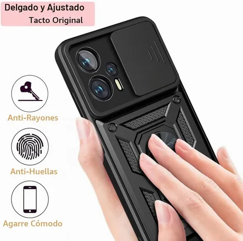 Vista 4 de CCSmall Funda para Xiaomi Poco X4 GT 5G con cubierta deslizante para cámara