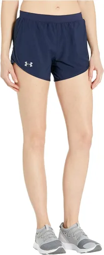 Vista 43 de Under Armour Women's Fly by 2.0 Running Shorts (027) negro / azul glaciar / reflectante
