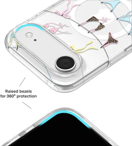 Vista 796 de VELVET CAVIAR Funda para iPhone 15, compatible con MagSafe, probada contra caídas de 10 pies, fundas protectoras de diseño, leopardo color rosa