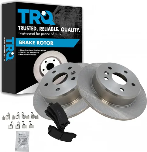 Vista 104 de TRQ Juego de pastillas de freno y rotor de cerámica trasera compatible con Honda Accord V6 1998-02 3.0L con frenos de disco traseros 02-06 Acura RSX