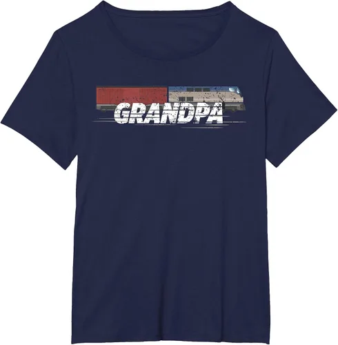 Vista 30 de RC Model Train Shirt Grandpa Train Boxcar HO Scale T-Shirt Negro
