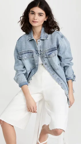 Vista 2 de Pistola Denim Chamarra de gran tamaño Mandy para mujer