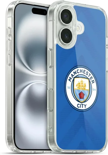 Vista 142 de Head Case Designs Funda de gel con licencia oficial del Manchester City Man City FC Away 2022/23 [protección de grado militar] compatible con Apple