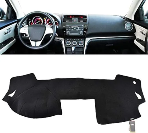 Vista 10 de XUKEY Alfombra de Cubierta para Tablero de Mandos para Land Rover LR3 LR4 Range Rover Sport 2006-2009 Accesorios para Coche Protector contra Rayos