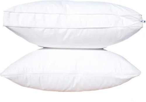 Vista 7 de Pillowflex Almohada firme ajustable de 4 vías, almohadas de plumón sintético de firmeza ajustable con tecnología Comforzip, almohada de comercio