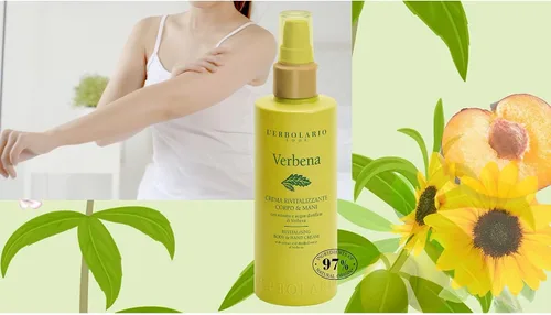 Vista 2 de L'Erbolario Crema revitalizante para cuerpo y manos, loción hidratante de manos para mujeres y hombres con aceite de girasol, aroma floral cítrico