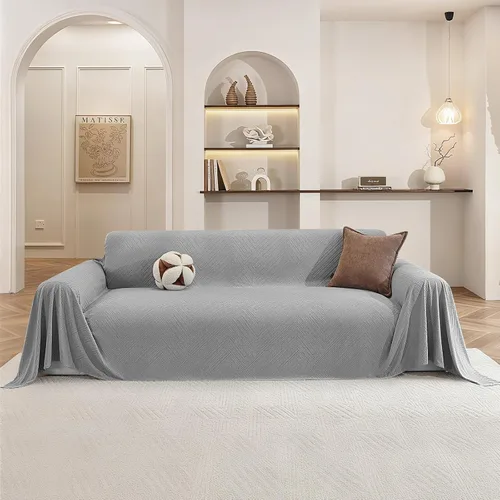 Vista 12 de Funda de sofá para perros, de 78 x 91 pulgadas, fundas para silla de gran tamaño, lavables, funda para sofá modular para mascotas para sofá de 1