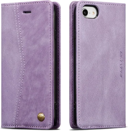 Vista 112 de QLTYPRI Para iPhone Air Case Wallet Con Tarjetero, Vintage PU Cuero Kickstand Cierre Magnético A Prueba De Golpes Folio Libro Funda Para IPhone 17