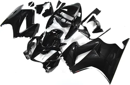 Vista 2 de Carenado negro brillante de plástico ABS para Honda 2002-2012 VFR800 2002 2003 2004 2005 2006 2007 2008 2009 2010 2011 2012 VFR 800 Kit de cuerpo