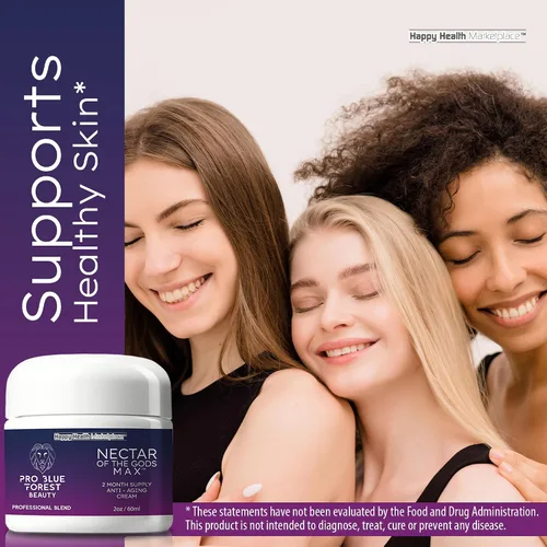 Vista 5 de Nuestra mejor crema antiarrugas antienvejecimiento - Nectar Of The Gods Max - Suministro de 2 meses - Suero reactivo antienvejecimiento para mujeres