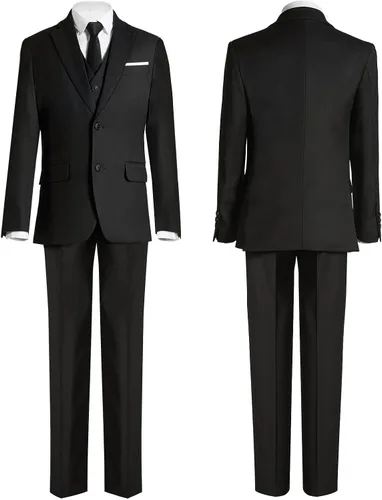 Vista 2 de Almighty Magic Trajes formales para niño, 5 piezas, conjunto de traje de vestir con anillo