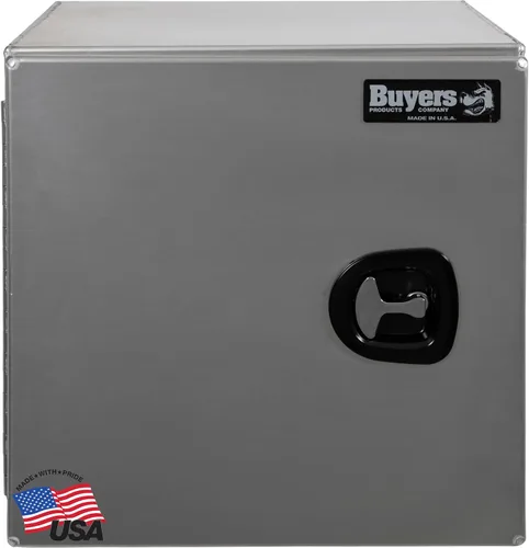 Vista 12 de Buyers Products 1705295 - Caja de herramientas para debajo de la carrocería con puertas de granero, 18 x 18 x 18 pulgadas, fabricada en Estados